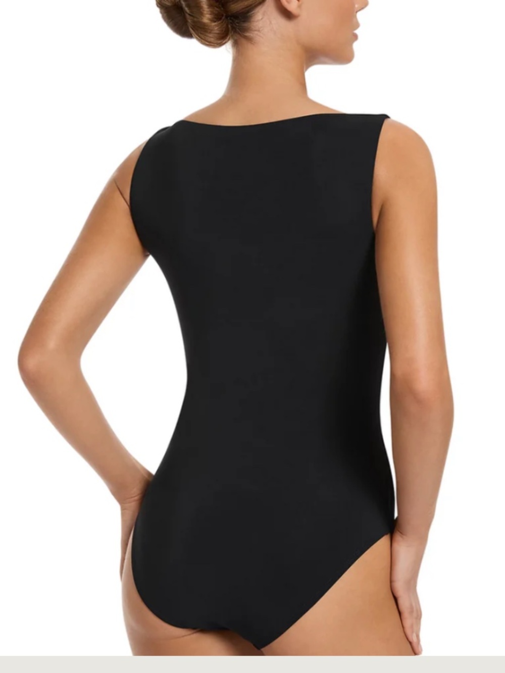 Jets australia sz US 6 black boat neck one piece swimsuit - Picture 2 of 9
